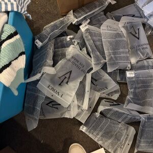 Lot of 10 Black Sleep Headphones Eye Mask